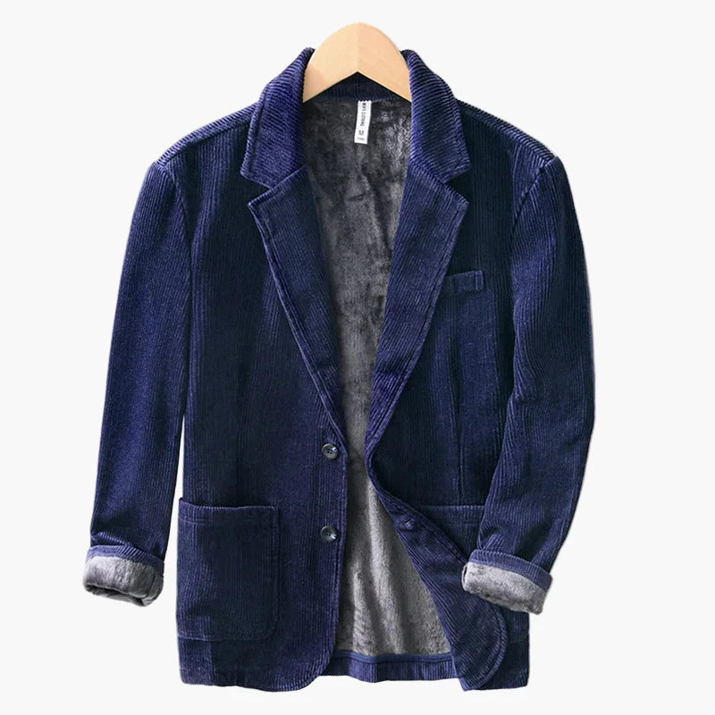 Veste en velours côtelé pour homme – Blazer décontracté classique style vintage pour l’automne et l’hiver