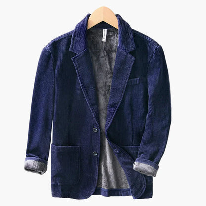 Veste en velours côtelé pour homme – Blazer décontracté classique style vintage pour l’automne et l’hiver