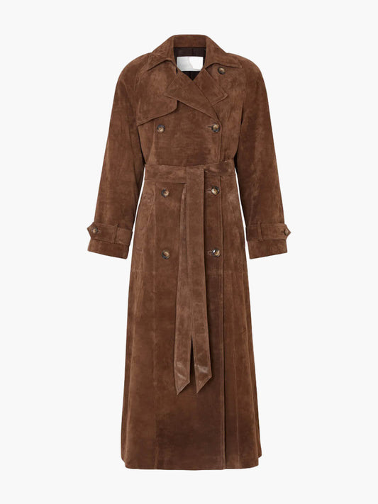 Dam Trenchcoat Longline med Bälte – Elegant Kappa för Stilmedvetna Kvinnor