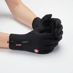 Spatwaterbestendige handschoenen met touchscreenfunctie en antislip handpalm