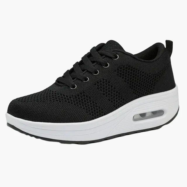 Damen Komfort Sneaker für Alltag und Arbeit – Orthopädische Laufschuhe mit erhöhter Sohle