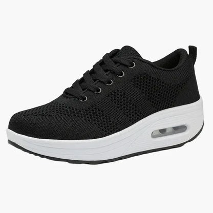 Damen Komfort Sneaker für Alltag und Arbeit – Orthopädische Laufschuhe mit erhöhter Sohle