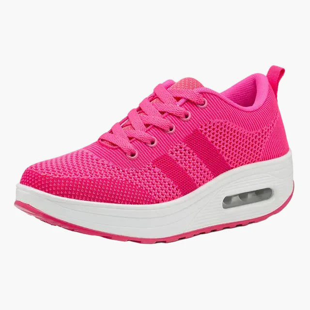 Damen Komfort Sneaker für Alltag und Arbeit – Orthopädische Laufschuhe mit erhöhter Sohle