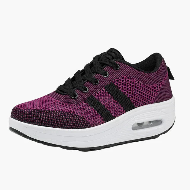Damen Komfort Sneaker für Alltag und Arbeit – Orthopädische Laufschuhe mit erhöhter Sohle