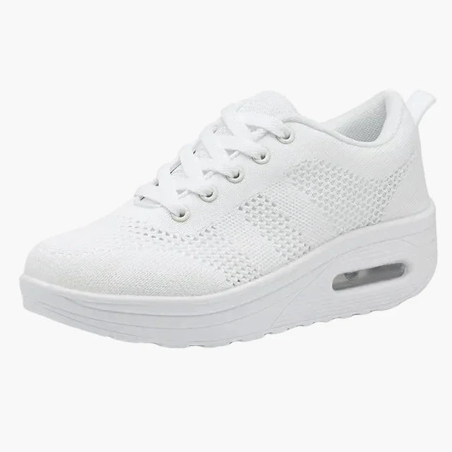 Damen Komfort Sneaker für Alltag und Arbeit – Orthopädische Laufschuhe mit erhöhter Sohle