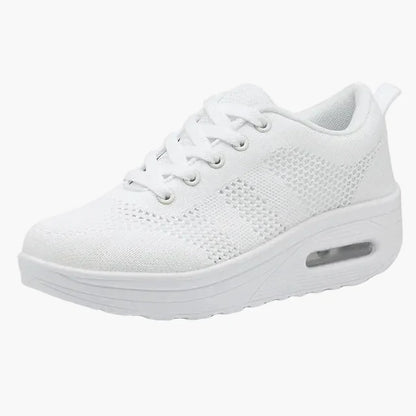 Damen Komfort Sneaker für Alltag und Arbeit – Orthopädische Laufschuhe mit erhöhter Sohle