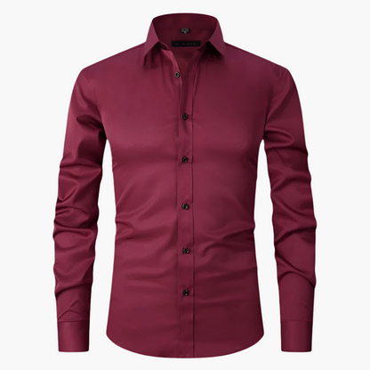 Chemise business slim fit stretch homme – Chemise élégante et moderne à manches longues pour bureau et loisirs