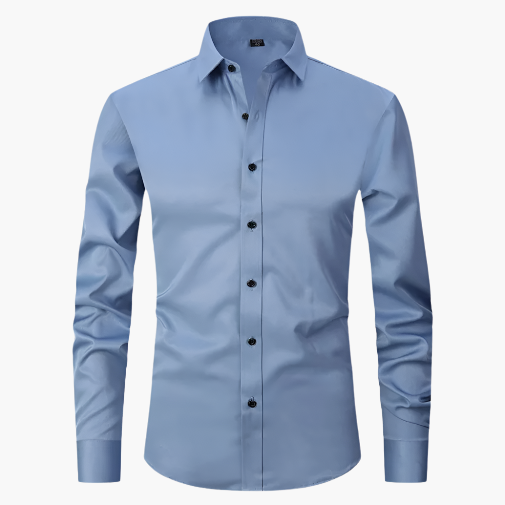 Chemise business slim fit stretch homme – Chemise élégante et moderne à manches longues pour bureau et loisirs