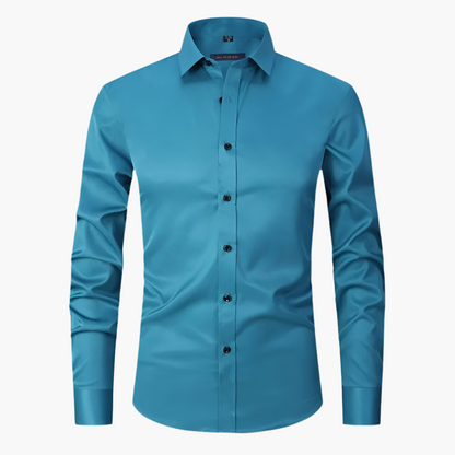 Chemise business slim fit stretch homme – Chemise élégante et moderne à manches longues pour bureau et loisirs