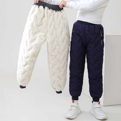 Pantalon thermique d’hiver outdoor enfant – Imperméable et doublé pour garçons et filles – Pantalon de neige sportif pour activités