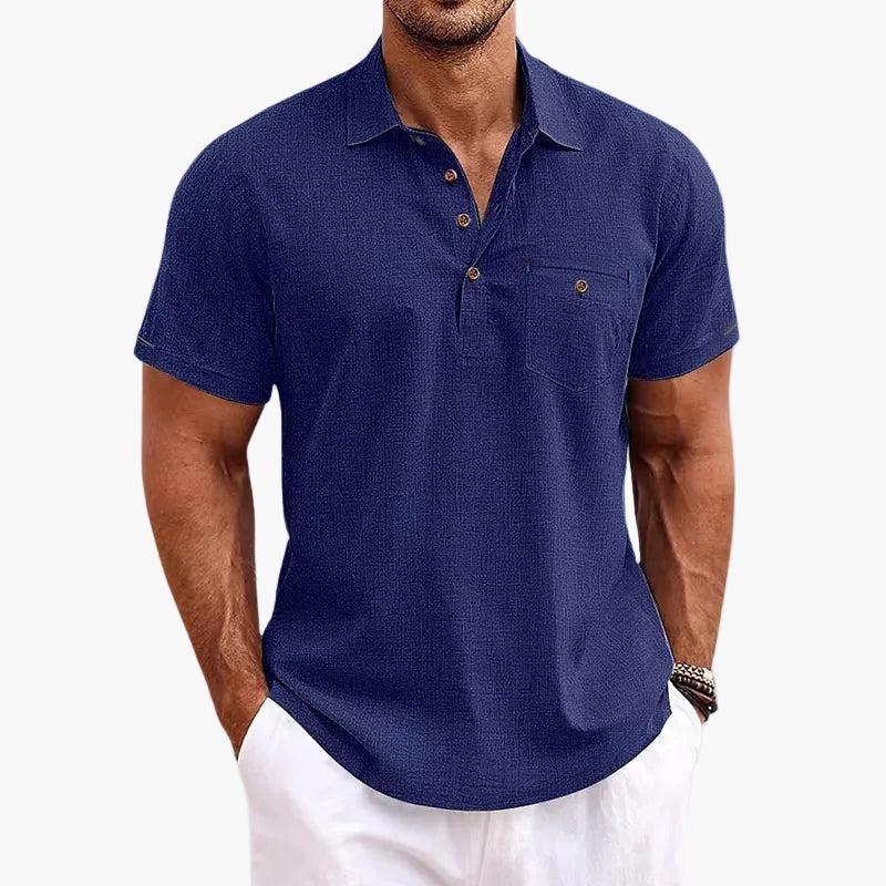 Polo da uomo manica corta moderno casual elegante per l'estate