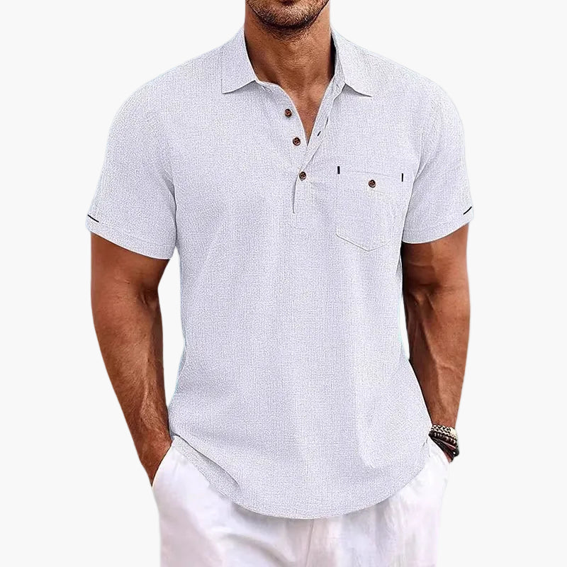 Polo da uomo manica corta moderno casual elegante per l'estate