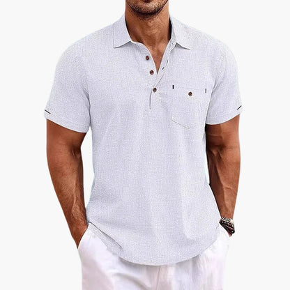 Polo da uomo manica corta moderno casual elegante per l'estate