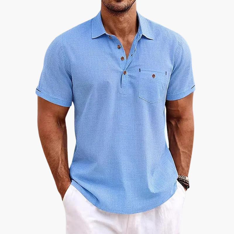 Polo da uomo manica corta moderno casual elegante per l'estate