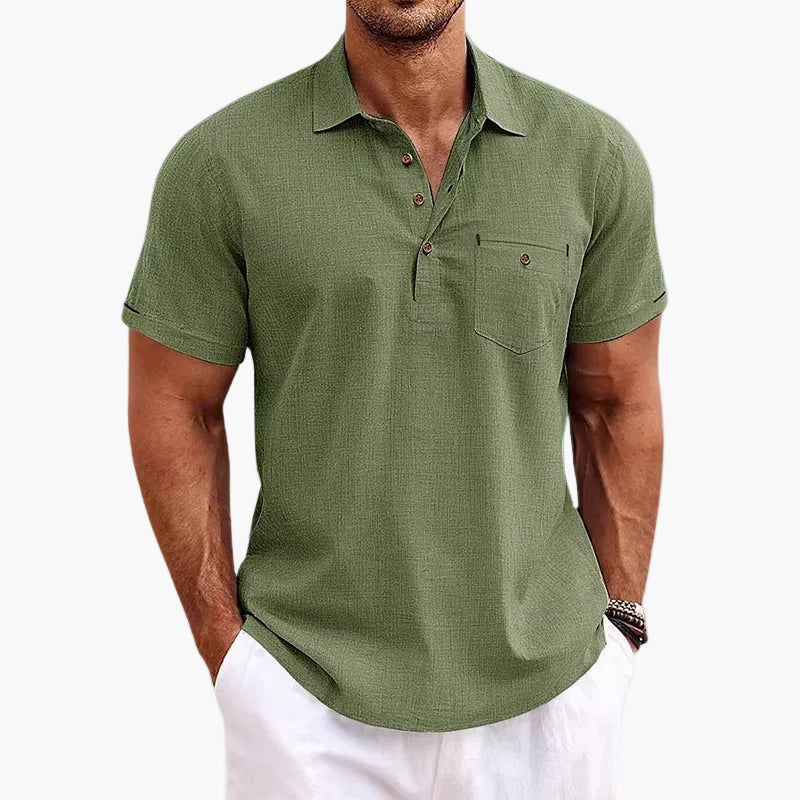 Polo da uomo manica corta moderno casual elegante per l'estate