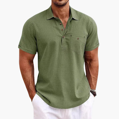 Polo da uomo manica corta moderno casual elegante per l'estate