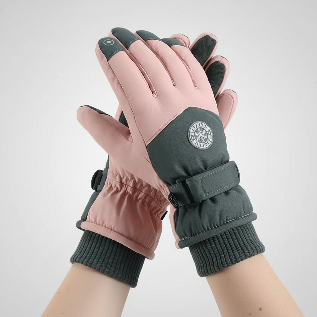 Thermisch gevoerde handschoenen met touchscreen-vingertoppen