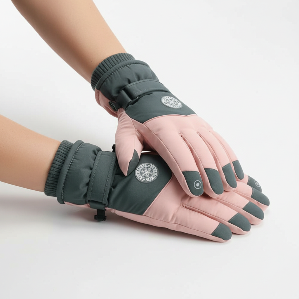 Thermisch gevoerde handschoenen met touchscreen-vingertoppen