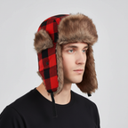 Trappermuts met oorflappen, winddicht en warm