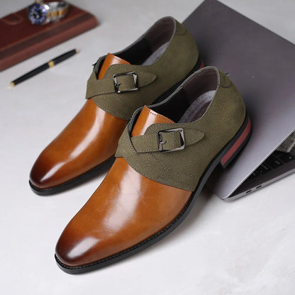 Herre Business Monkstrap-Slippers – Elegante Halvsko til Kontor og Begivenheder