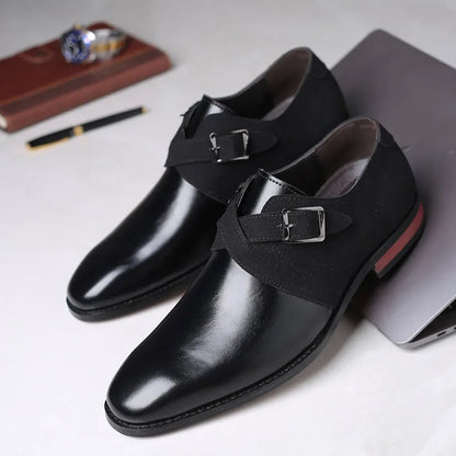 Herre Business Monkstrap-Slippers – Elegante Halvsko til Kontor og Begivenheder