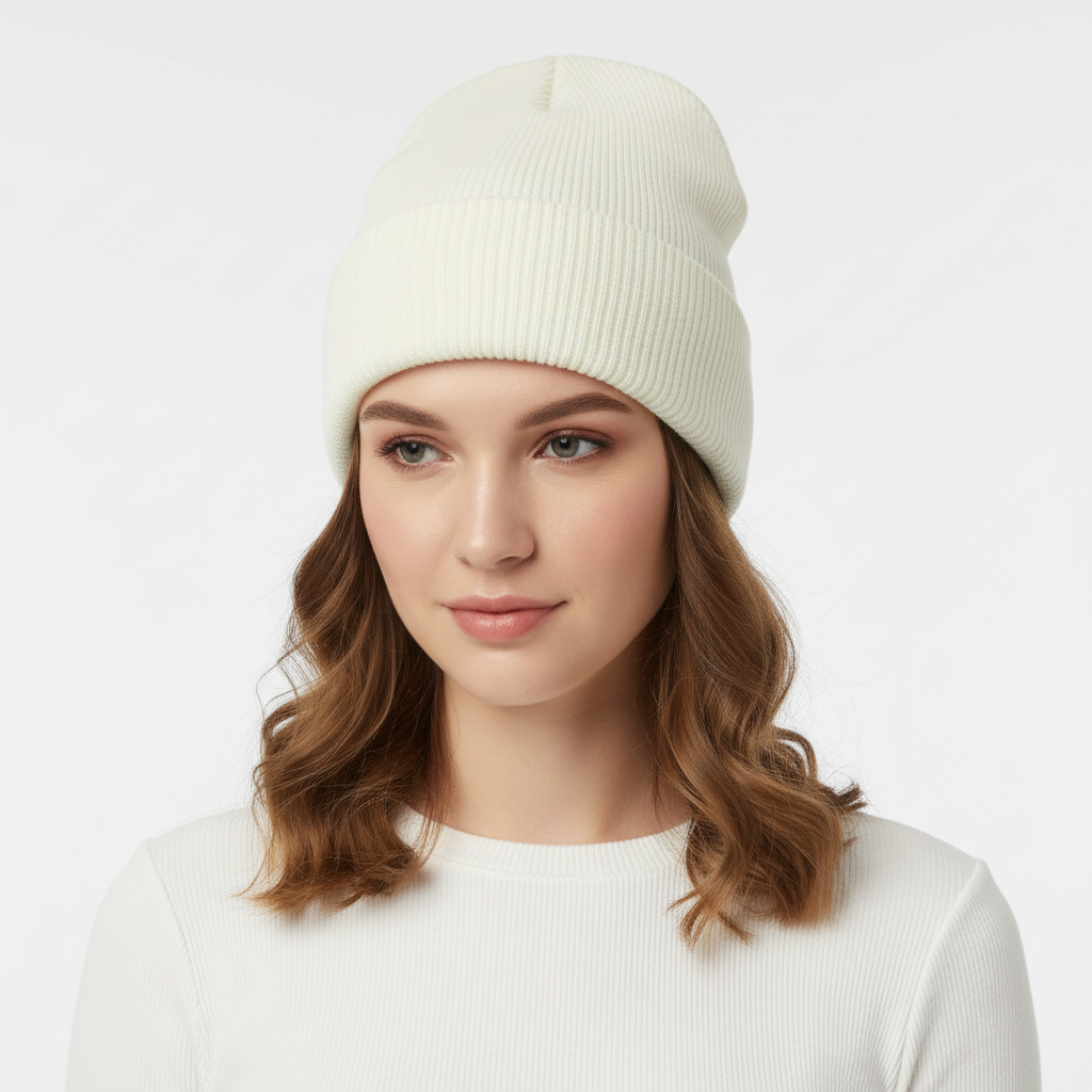 Gebreide wintermuts met warme isolatie