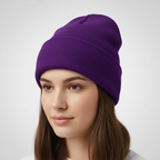 Gebreide wintermuts met warme isolatie