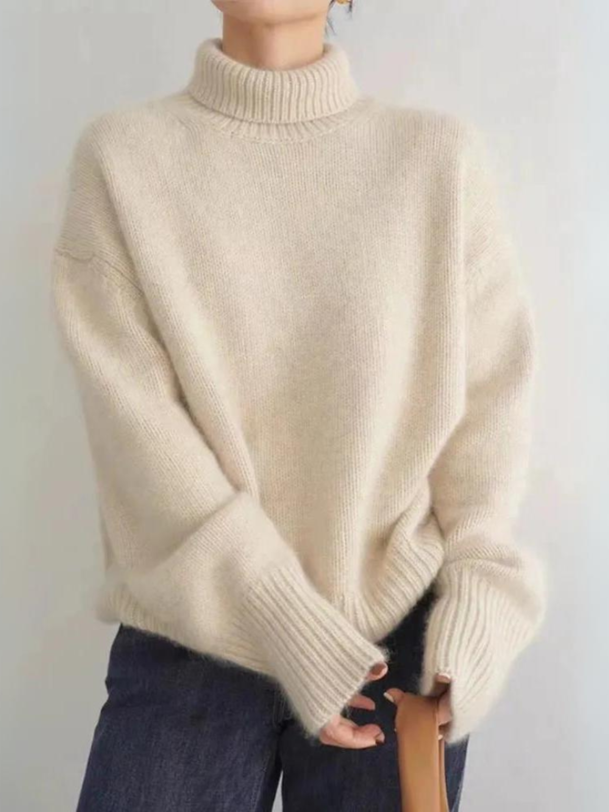 Damski golf w stylu oversize – Stylowy sweter na jesień i zimę