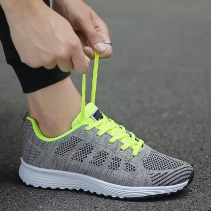 Dame sneakers fritidssko med åndbart mesh – Behagelige sportssko til hverdag, fitness og gåture