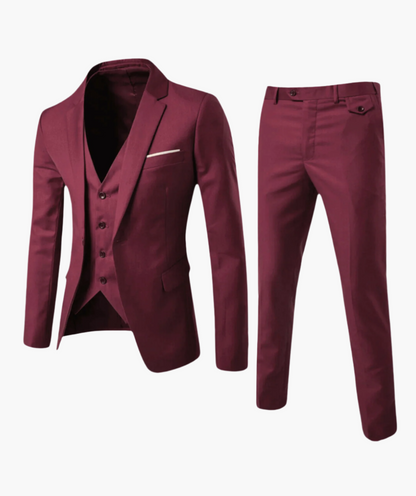 Heren business 3-delig pak – Elegante driedelige set voor bruiloft & kantoor