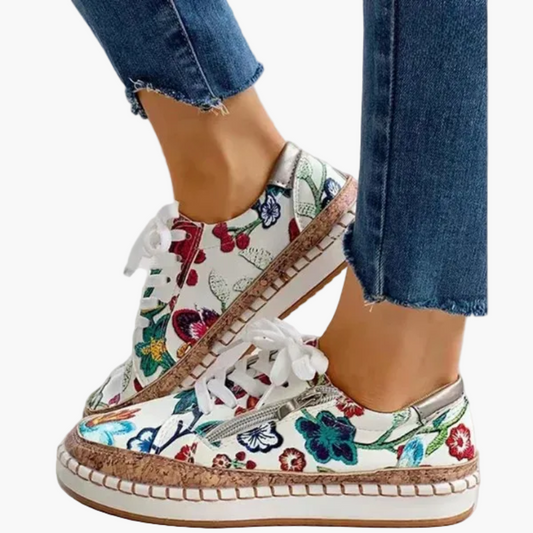 Zapatillas para mujer con estampado floral – Zapatos de moda para el día a día y paseos
