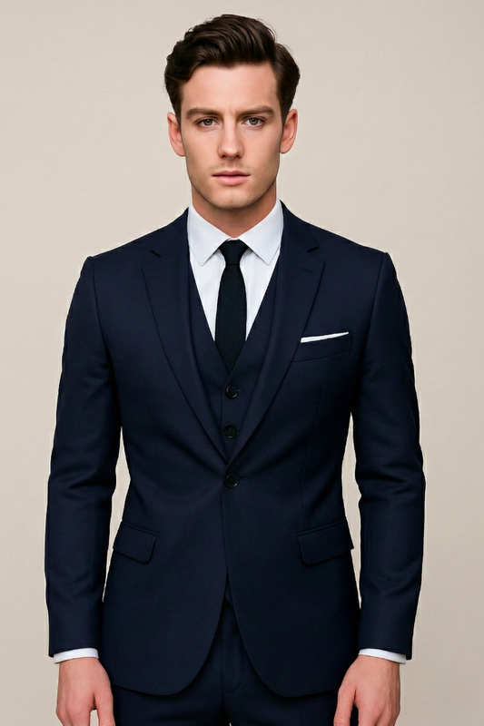 Herrarnas tredelade kostym slim fit elegant – Business & bröllop – Modern look