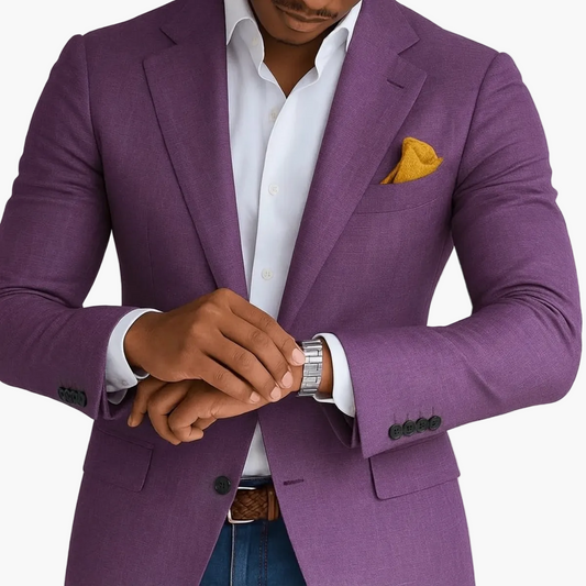 Blazer modern fit para hombre para negocios y ocasiones especiales – Blazer elegante para oficina y celebraciones