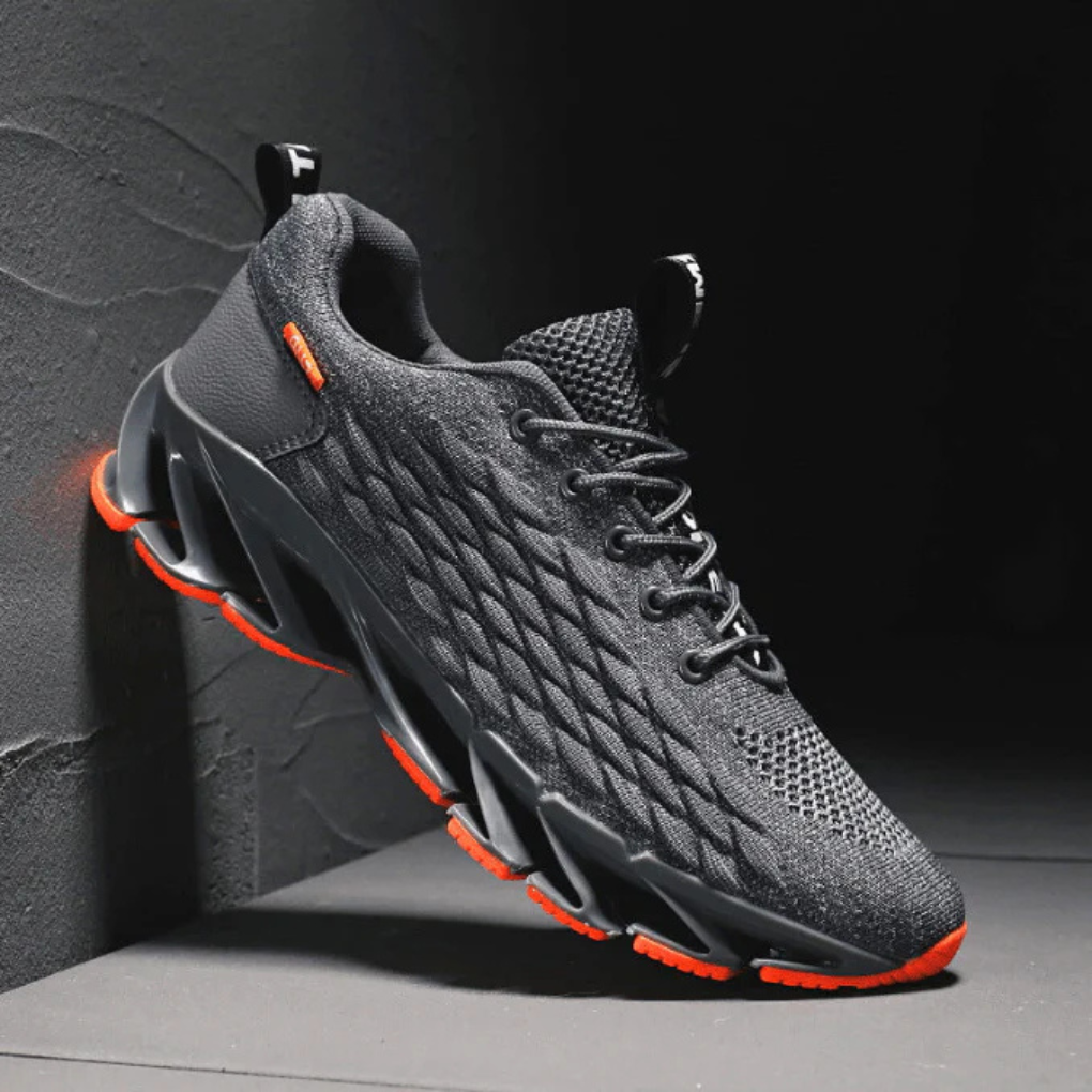 Hardloopsneakers met vetersluiting voor heren