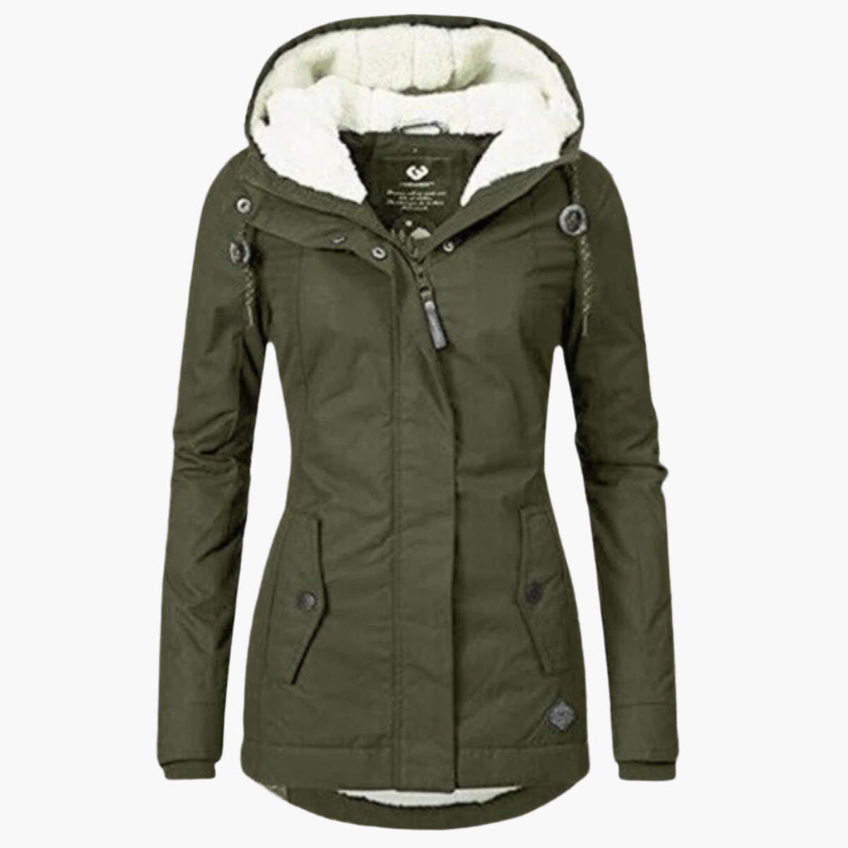 Parka invernale da donna con cappuccio sherpa – Cappotto outdoor caldo e alla moda per giornate fredde