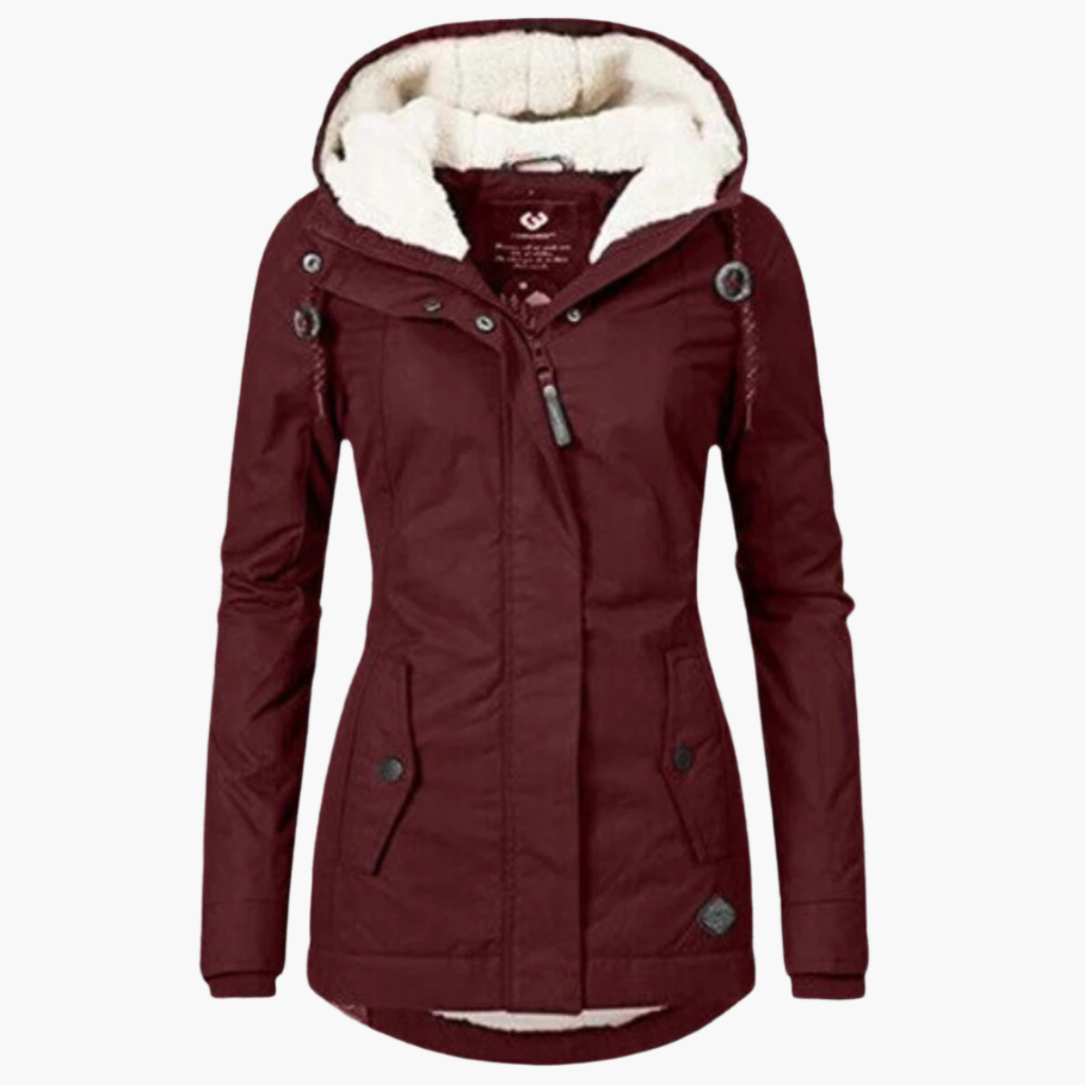 Parka invernale da donna con cappuccio sherpa – Cappotto outdoor caldo e alla moda per giornate fredde
