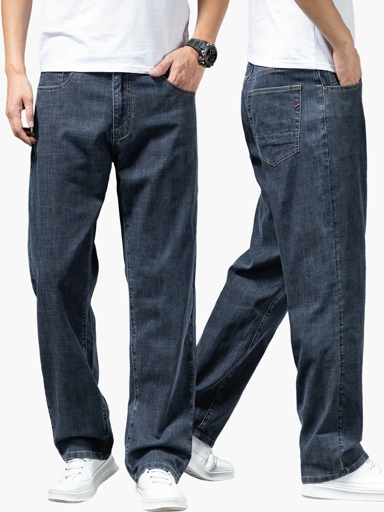 Herren Jeans Weit Geschnitten Freizeit Basic Regular Fit – Komfortabler Alltag und Wochenendstil
