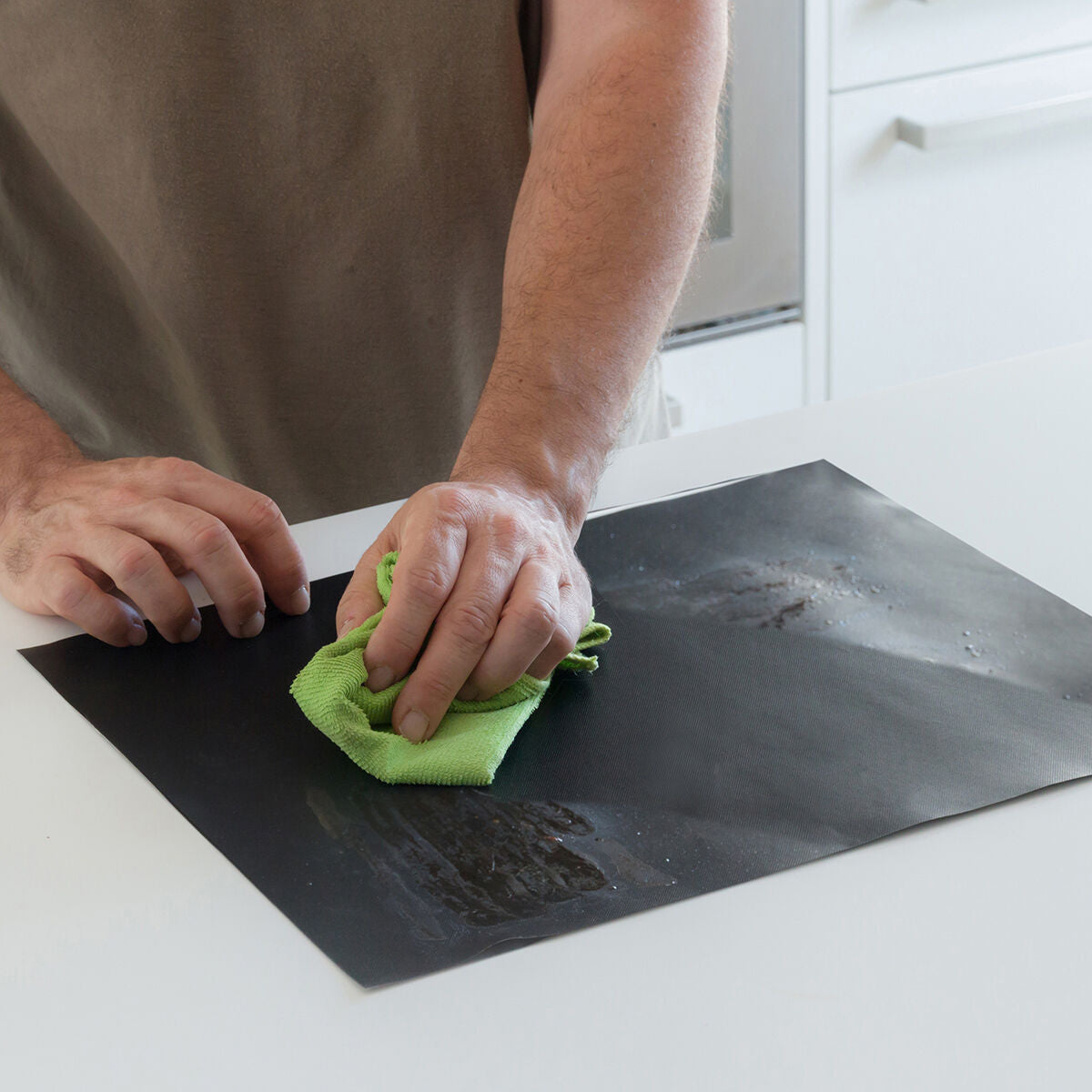 Grillmat voor oven en barbecue, 2 stuks, herbruikbaar, glasvezel