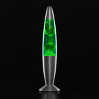Lavalamp met glazen behuizing, 21,5 cm hoog, rood/groen/blauw