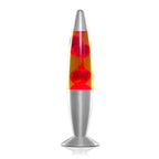 Lavalamp met glazen behuizing, 21,5 cm hoog, rood/groen/blauw
