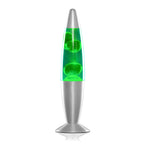 Lavalamp met glazen behuizing, 21,5 cm hoog, rood/groen/blauw