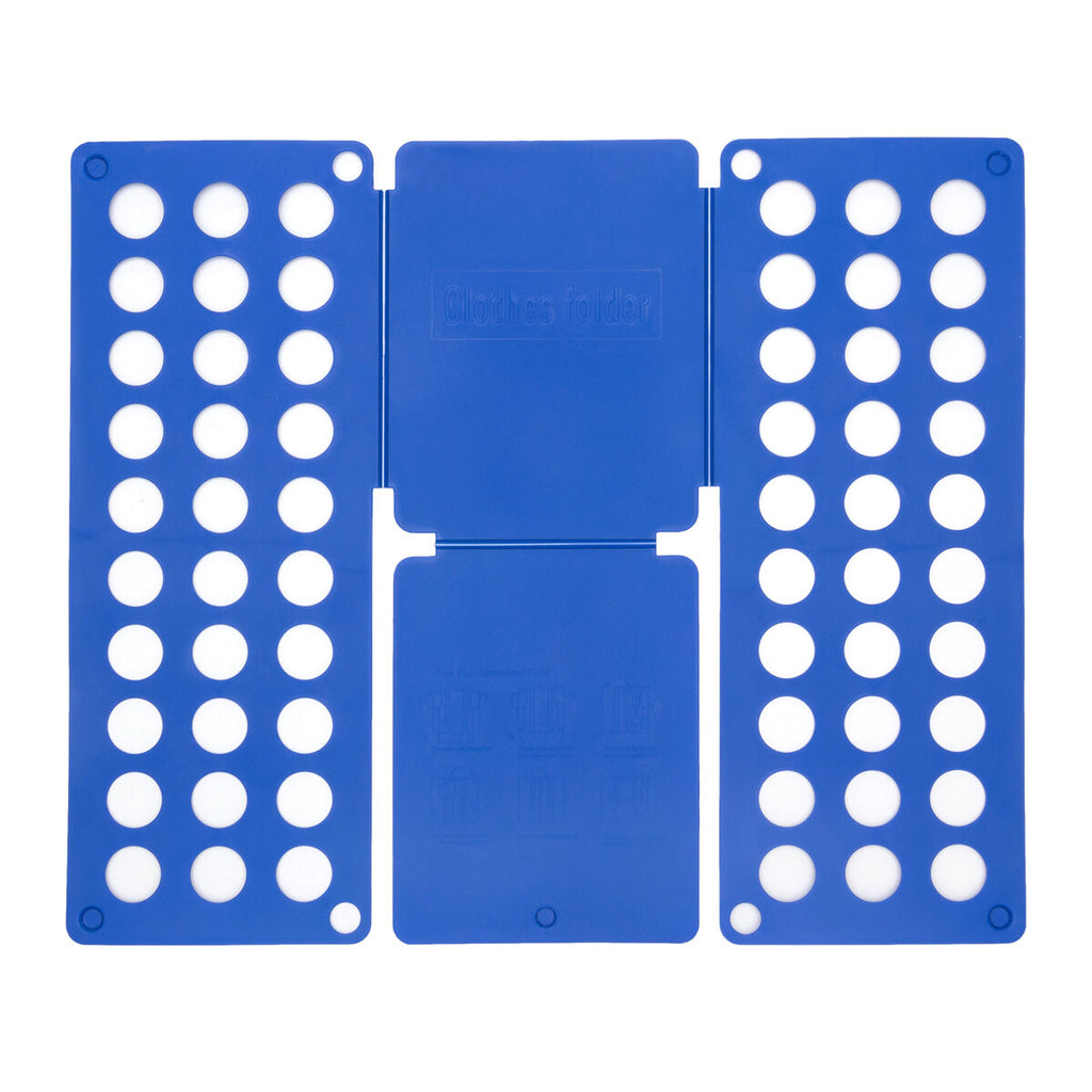 Kledingvouwer blauw polypropyleen - opvouwbaar hulpmiddel voor kleding vouwen
