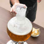 Drankdispenser bol met koelvak voor ijs, 3,5 liter, transparant