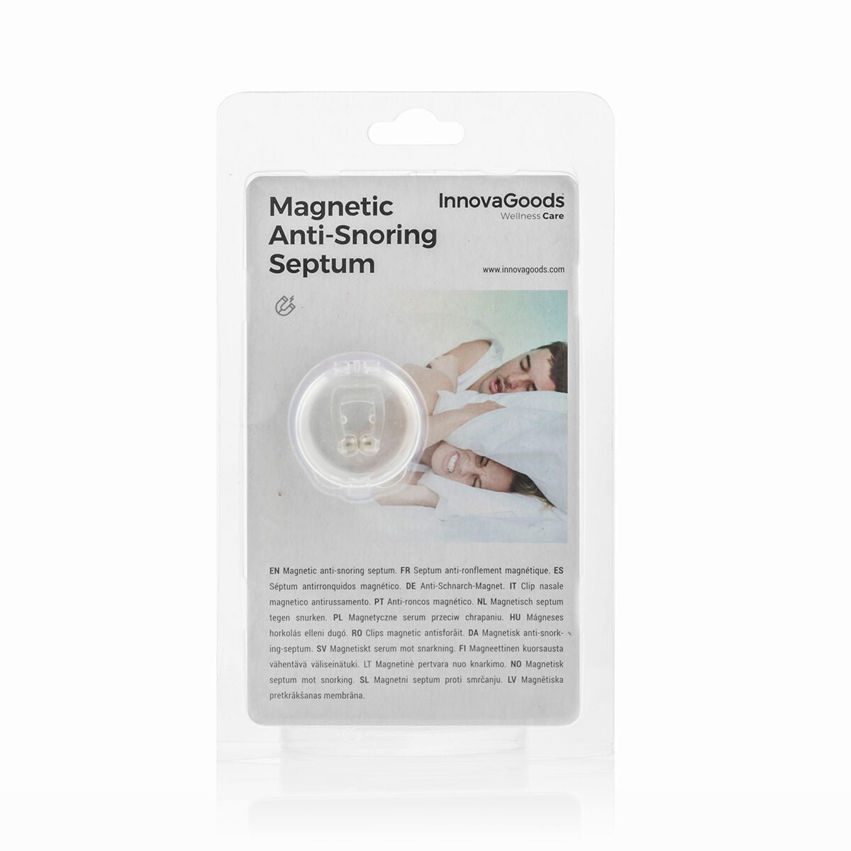 Magnetische neusdilatator tegen snurken, siliconen, herbruikbaar