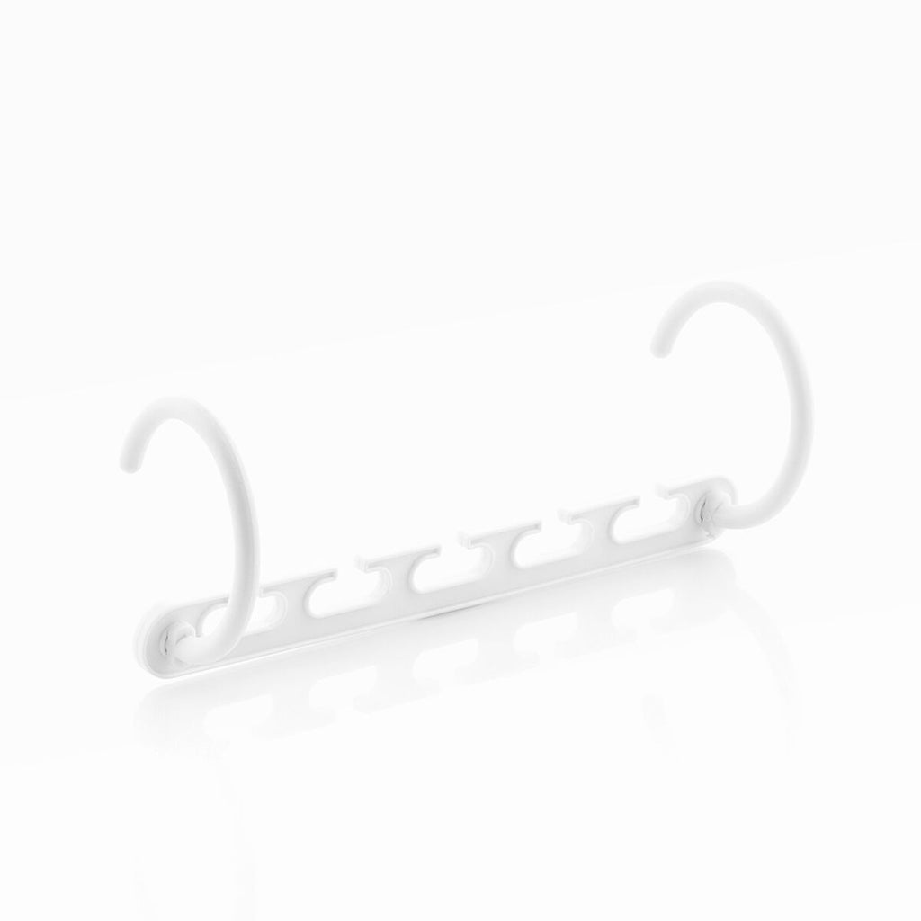 Kledingorganizer voor 40 items, 24-delig, wit ABS kledingrek