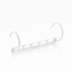 Kledingorganizer voor 40 items, 24-delig, wit ABS kledingrek