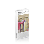 Kledingorganizer voor 40 items, 24-delig, wit ABS kledingrek