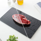 Snelle ontdooiplaat metaal antiaanbak 37 x 21 cm zwart