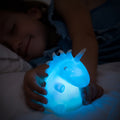 Eenhoorn nachtlampje LED voor kinderen, multicolor, 13 cm