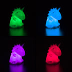 Eenhoorn nachtlampje LED voor kinderen, multicolor, 13 cm